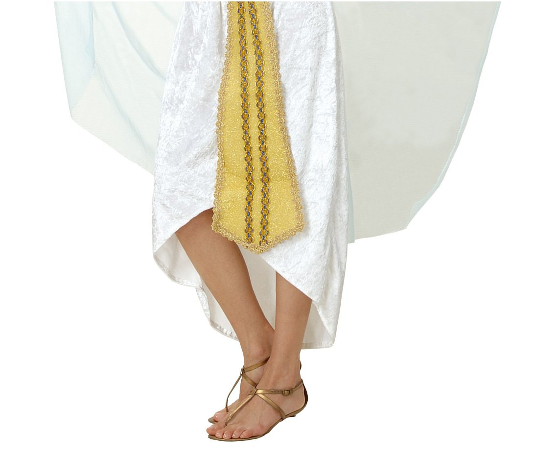 Role play-set for adult Queen of the Nile (headpiece, collar with cape, dress, armbands, belt), size S